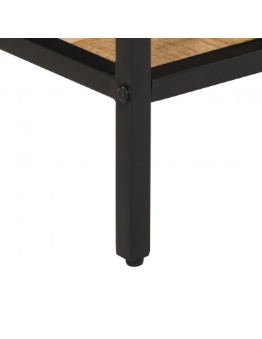 Tavolo Consolle 100x35x70 cm in Legno Massello di Mango Grezzo