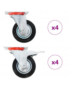 Ruote Girevoli 8 pz 100 mm 2