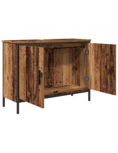 Mobile Sottolavabo Legno Antico 80x30x60 cm Legno Multistrato