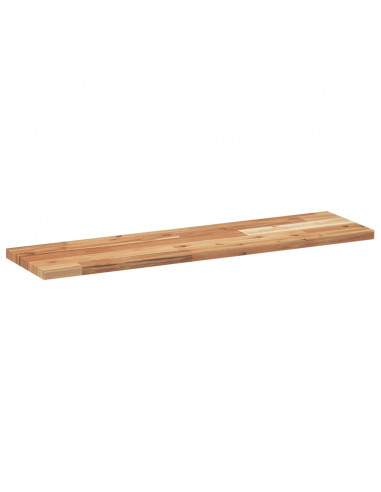 Mensole da Parete 2 pz 100x20x2 cm Legno Acacia Rifinito a Olio