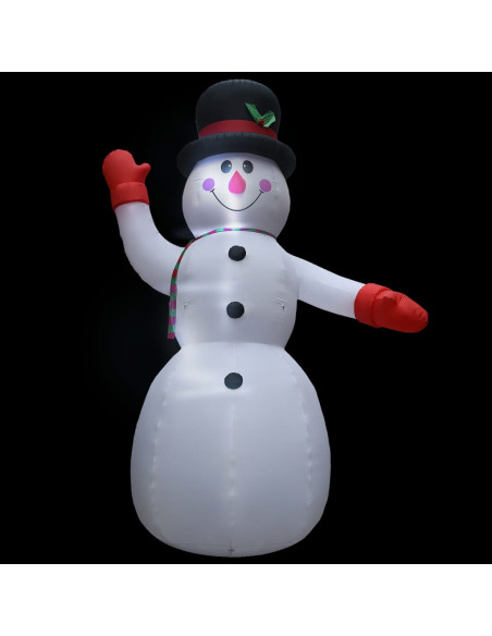 Pupazzo di Neve Natalizio Gonfiabile con LED IP44 600cm XXL