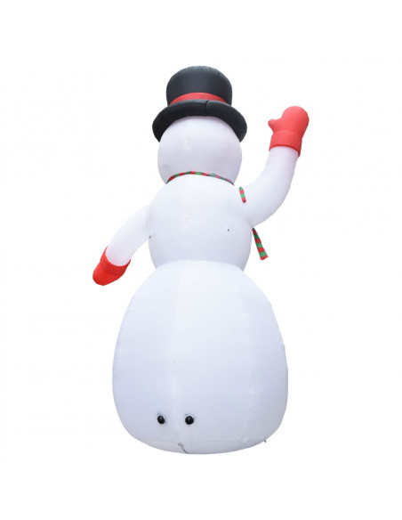 Pupazzo di Neve Natalizio Gonfiabile con LED IP44 600cm XXL