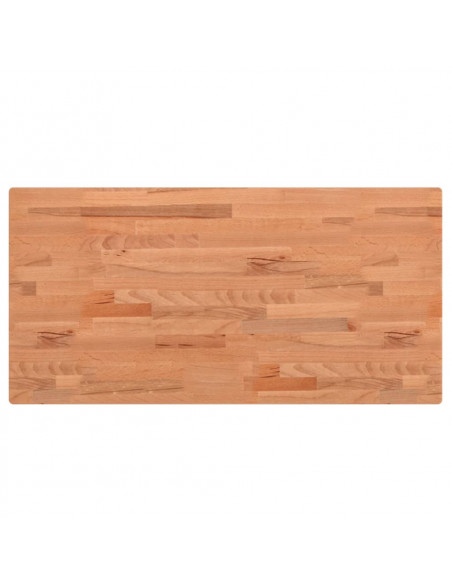 Piano Bagno 80x40x1,5 cm Legno Massello di Faggio