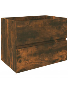 Mobile Lavabo Rovere Fumo 60x38,5x45 cm in Legno Multistrato 2