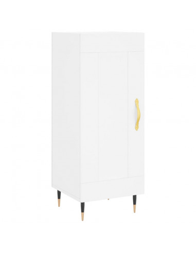 Credenza Bianca 34,5x34x180 cm in Legno Multistrato