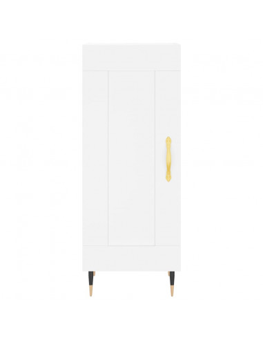 Credenza Bianca 34,5x34x180 cm in Legno Multistrato