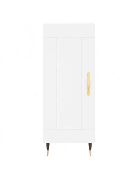 Credenza Bianca 34,5x34x180 cm in Legno Multistrato