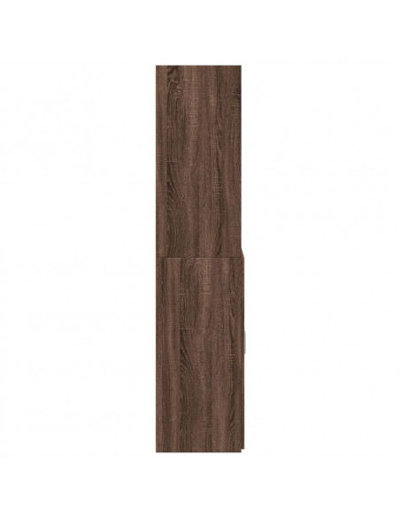 Credenza Rovere Marrone 80x42,5x185 cm in Legno Multistrato