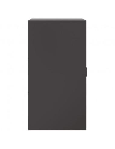 Credenza Nera 34,5x39x107 cm in Acciaio