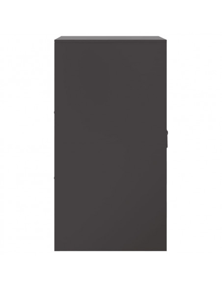 Credenza Nera 34,5x39x107 cm in Acciaio
