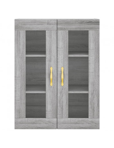 Mobile a Parete Grigio Sonoma 69,5x34x90 cm