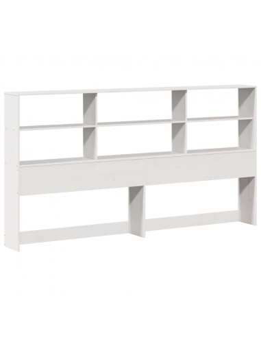 Giroletto senza Materasso Bianco 180x200 cm Legno Massello Pino