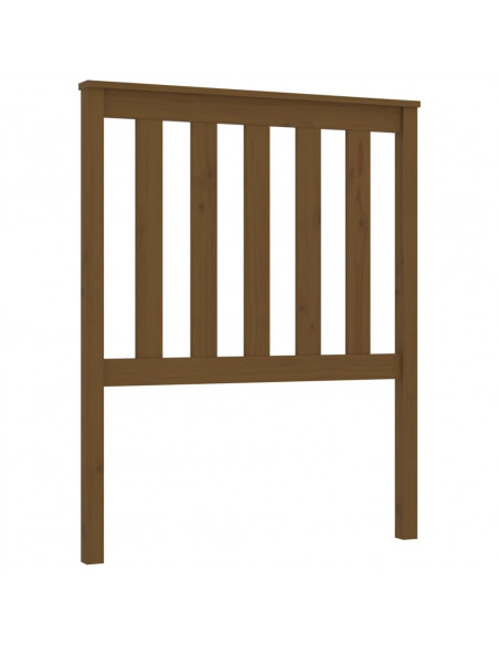 Testiera per Letto Marrone Miele 81x6x101 cm in Pino Massello
