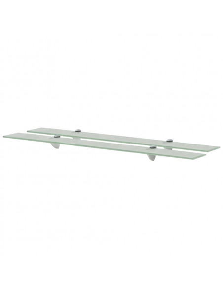 Mensole Galleggianti 2 pz in Vetro 90x10 cm 8 mm