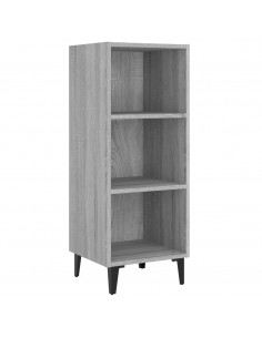 Credenza Grigio Sonoma 34,5x32,5x90 cm in Legno Multistrato 2