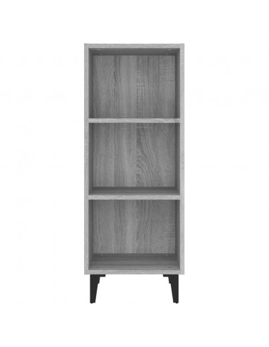 Credenza Grigio Sonoma 34,5x32,5x90 cm in Legno Multistrato