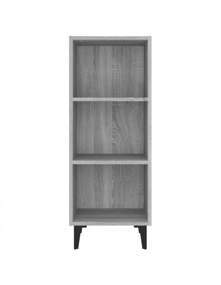 Credenza Grigio Sonoma 34,5x32,5x90 cm in Legno Multistrato