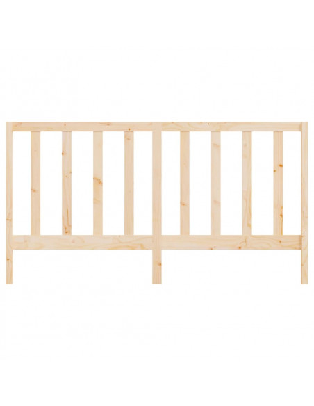 Testiera per Letto 206x4x100 cm in Legno Massello di Pino