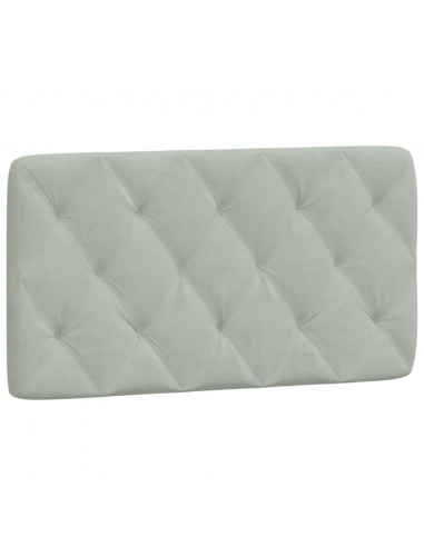 Giroletto con Luci LED Grigio Chiaro 100x200 cm in Velluto