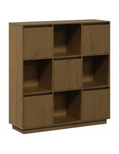 Credenza Miele 110,5x35x117 cm in Legno Massello di Pino 2