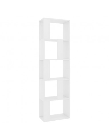Libreria/Divisorio Bianco 45x24x159 cm in Legno Multistrato