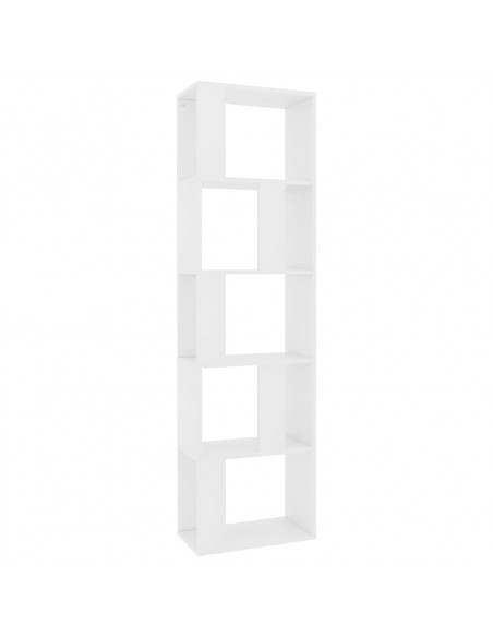 Libreria/Divisorio Bianco 45x24x159 cm in Legno Multistrato