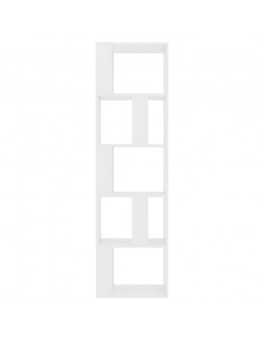 Libreria/Divisorio Bianco 45x24x159 cm in Legno Multistrato