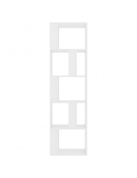 Libreria/Divisorio Bianco 45x24x159 cm in Legno Multistrato