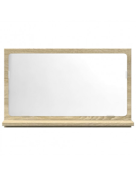 Mobile Bagno con Specchio Rovere Sonoma 60x11x37 cm Truciolato