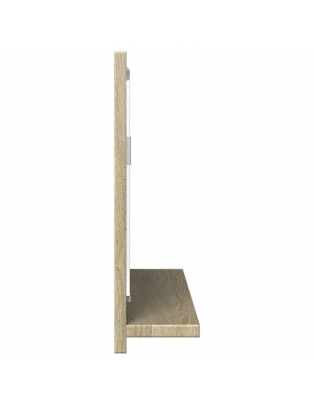 Mobile Bagno con Specchio Rovere Sonoma 60x11x37 cm Truciolato
