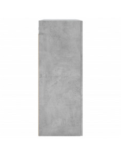 Armadietti a Parete 2 pz Grigio Cemento in Legno Multistrato 2