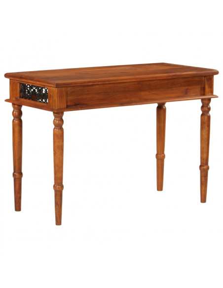 Scrivania con Cassetto 110x50x76 cm in Legno Massello di Acacia