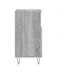 Credenza Grigio Sonoma 60x35x70 cm in Legno Multistrato 2