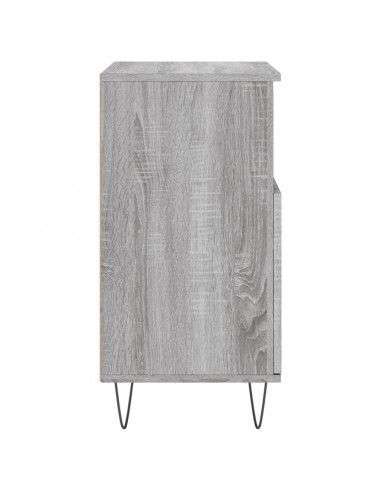 Credenza Grigio Sonoma 60x35x70 cm in Legno Multistrato