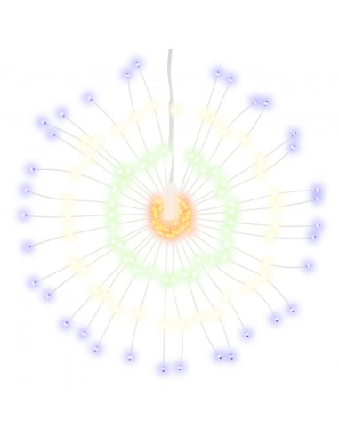 Illuminazione di Natale Galassia 140 LED Multicolore 17 cm
