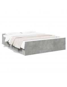 Giroletto Cassetti Grigio Cemento 150x200 cm Legno Multistrato 2