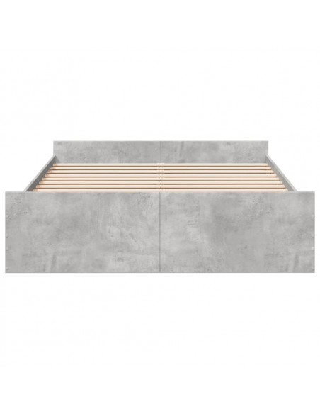 Giroletto Cassetti Grigio Cemento 150x200 cm Legno Multistrato