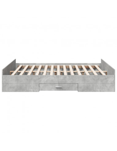 Giroletto Cassetti Grigio Cemento 150x200 cm Legno Multistrato