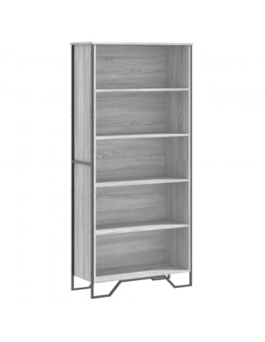 Libreria Grigio Sonoma 80x31x169 cm in Truciolato