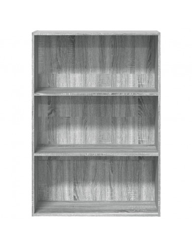 Libreria Grigio Sonoma 80x30x114 cm in Legno Multistrato