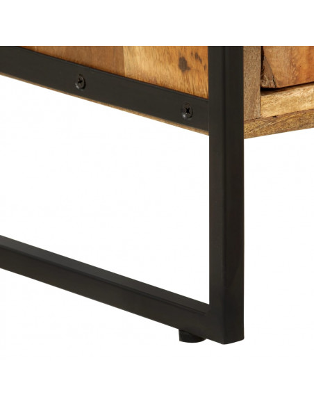 Libreria a 4 Livelli Legno Massello di Recupero 124x30x180 cm