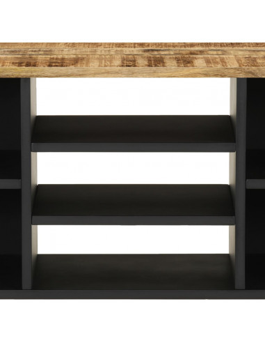 Mobile TV 100x33x46cm Legno Massello Mango e Legno Multistrato