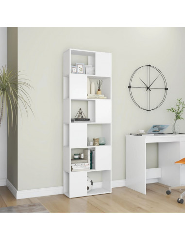 Libreria/Divisorio Bianco 60x24x186 cm