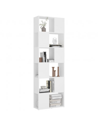 Libreria/Divisorio Bianco 60x24x186 cm