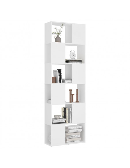 Libreria/Divisorio Bianco 60x24x186 cm