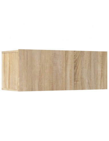 Set di Mobili Porta TV 5 pz Rovere Sonoma in Legno Multistrato