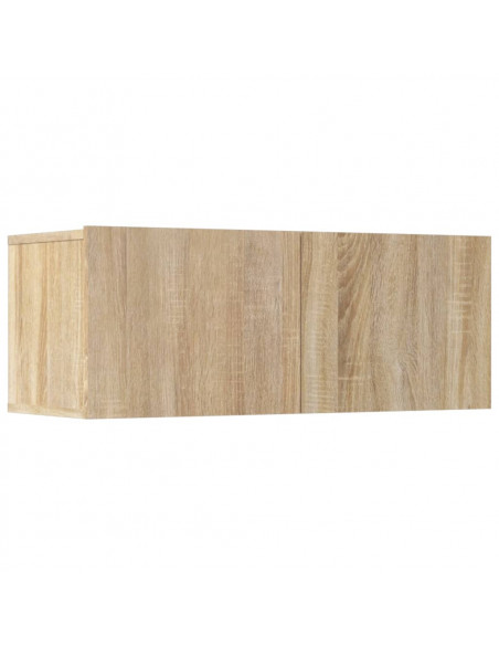 Set di Mobili Porta TV 5 pz Rovere Sonoma in Legno Multistrato