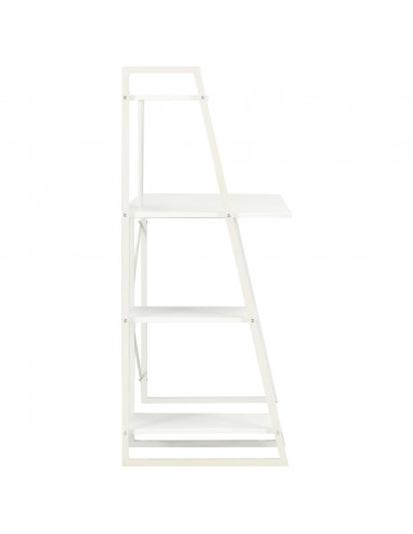 Scrivania con Mensole Bianca 102x50x117 cm