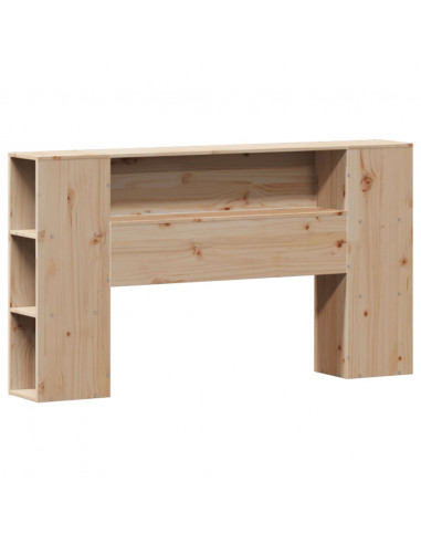 Letto Libreria senza Materasso 150x200 cm in Legno di Pino