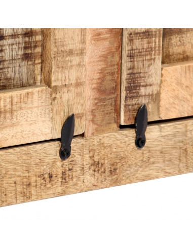 Credenza 120x35x76 cm in Legno Massello di Mango